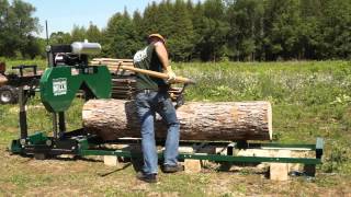 2013 HM126 Woodland Mills Portable Sawmill Promotional Video [upl. by Marlon]