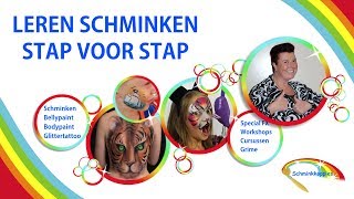 Les 25 Druppels schminken met Schminkkoppies [upl. by Direj]