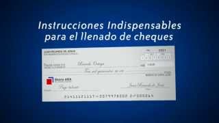 Instrucciones para el correcto llenado de los cheques [upl. by Aderfla]