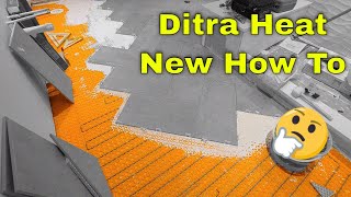 Ditra Heat electric floor heat how to install it start to finish [upl. by Bourn]