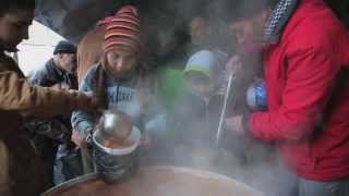 Syria Families Cook Donated Food In Communal Kitchen [upl. by Spada]