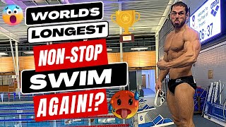 WORLD RECORD Longest Swim AGAIN x 3 [upl. by Ahab116]