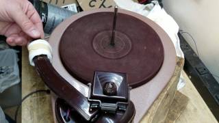 1949 ADMIARAL 6F11N Radio Record Player Part 7 of 8 Finishing the Phonograph [upl. by Hartzell]