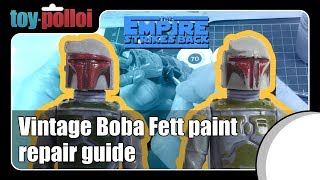 Vintage Star Wars Boba Fett paint repair guide  Toy Polloi [upl. by Enilehcim]