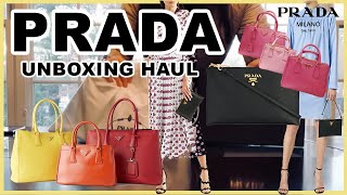 ENG 프라다 사피아노 이 가격에 l Prada Saffiano Galleria Unboxing Haul l Size Review l 블링줄링 네번째 블링이 ❤️ [upl. by Reneta]