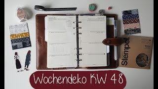 Filofax Wochendeko KW 48 [upl. by Allistir274]