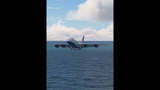 British Airways Airbus A380 Landing on Aircraft Carrier [upl. by Dnaletak]