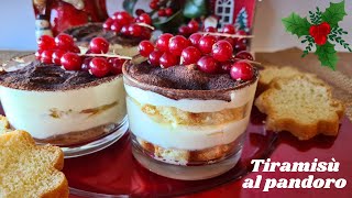 TIRAMISÙ con pandoro  TIRAMISÙ delle feste  Riciclo pandoro [upl. by Bagley]