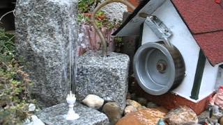 Springbrunnen mit Wasserrad [upl. by Verbenia]