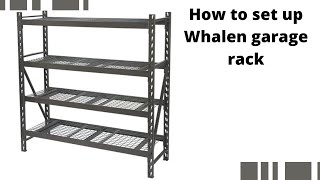 Whalen garage rack set up [upl. by Tewfik366]