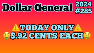 2024285‼️Dollar General Couponing🤑TODAY ONLY‼️92 CENTS EACH‼️Must Watch👀👀 [upl. by Aissatsan]