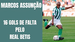 MARCOS ASSUNÇÃO GOLS DE FALTA PELO REAL BETIS [upl. by Sunderland821]