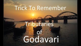 Trick To Remember Tributaries Of Godavari [upl. by Ithaman113]