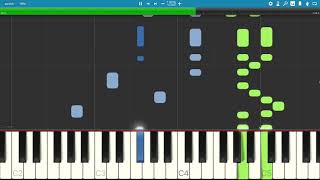 Ecossaise in Gmajor  Beethoven  Synthesia  Piano Tutorial  BODO [upl. by Schonfield469]