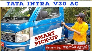 Tata Intra V30 Ac BS6The Smart Pickup Malayalam detailed Review by Athira Murali [upl. by Koren]