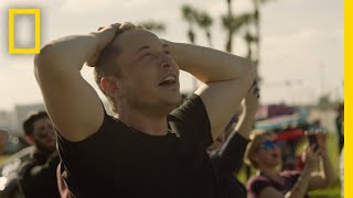 BehindtheScenes See How Elon Musk Celebrated the Falcon Heavy Launch  National Geographic [upl. by Haceber]