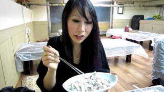 Eating LIVE octopus in Korea [upl. by Ailaham]