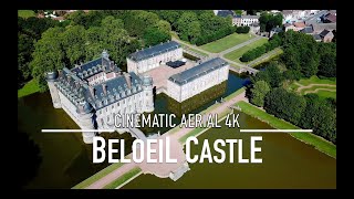 BELOEIL CASTLE 🇧🇪 Drone 4K Belgium Ultra HD  Château de Belœil [upl. by Kleeman]