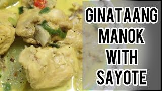 Ginataang manok recipehow to cookchicken with coconut recipehalal food [upl. by Aivonas404]