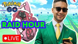 Tapu Lele Raid Hour Hosting Raids  raid  PokemonGo Live [upl. by Jelena]