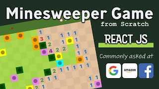 Minesweeper in 100 minutes  React JS Game [upl. by Ycnahc]