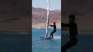 Windsurfer does 720 😮‍💨 windsurfing [upl. by Artim]