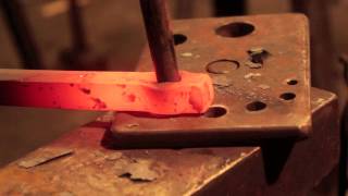 Blacksmithing techniques  How to punch and drift [upl. by Mahala]