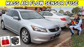 HONDA ACCORD MASS AIR FLOW SENSOR FUSE LOCATION MAF SENSOR FUSE 2008 2009 2010 2011 2012 [upl. by Ieluuk182]