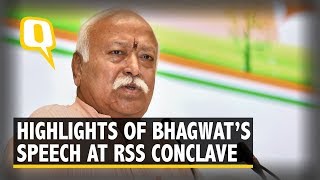 10 Key Highlights From Mohan Bhagwat’s RSS Conclave Address  The Quint [upl. by Dona]