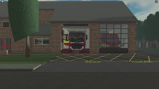 Newport Pagnell Pump Turnout  BFRS Roblox [upl. by Trebornhoj]