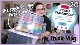 ✧ All the stock Im taking to StationeryFest 2023 My First Event ✧  Studio Vlog 20 ♡ [upl. by Eolanda881]