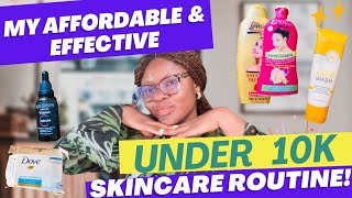 MY EVERYDAY EFFECTIVE amp AFFORDABLE UNDER 10K SKINCARE ROUTINE  SimplyShuga [upl. by Cedar849]