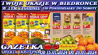 𝐁𝐈𝐄𝐃𝐑𝐎𝐍𝐊𝐀🐞Nowa Gazetka Promocyjna Od poniedziałku 15012024 W Tym Tygodniu Twoje Okazje w Biedronce [upl. by Eillit]