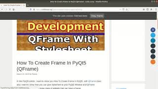 5 PyQT5  QFrame  adding Frames  Python Project  Image Compressor  Hindi [upl. by Dihaz]