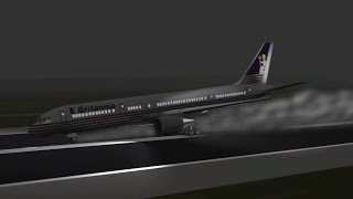 Britannia Airways Flight 226A  Crash Animation [upl. by Notyap205]