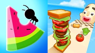 Idle Ants Simulator VS Sandwich Runner 2024 All Levels Gameplay Android Walkthrough New Update [upl. by Auburta]