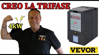 0902 COME CREARE LA TRIFASE IN CASA VEVOR VFD 4KW [upl. by Gerardo]