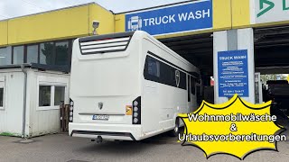 Wir wurden an der Waschstraße abgewiesen 😑  Urlaubsvorbereitungen im Wohnmobil [upl. by Naujat]