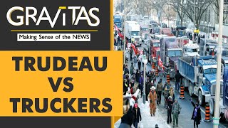 Gravitas Truckers protest turns into AntiTrudeau movement [upl. by Akimaj]