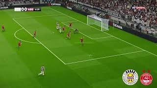 St Mirren v Aberdeen Highlights  Scottish Premiership 202324  PES 21 [upl. by Eninnaj994]