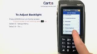 How To Adjust Terminal backlight on an Ingenico Move 5000 Credit Card Terminal [upl. by Sydalg]