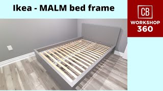 IKEA MALM Bed frame high blackbrown [upl. by Kcerred431]