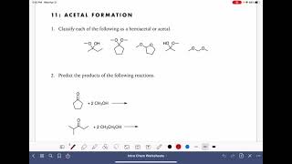 33a Acetals and hemiacetals [upl. by Henke321]