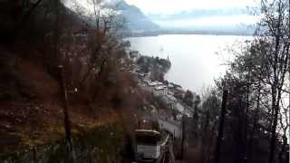 Territet  Glion Funicular in Montreux Switzerland [upl. by Gregor]