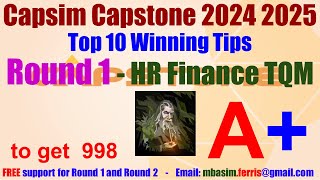 Capsim Walkthrough Round 1  Round 1 HR Finance TQM  Capsim guide  Capsim Round 1  Step by Step [upl. by Ettennod]