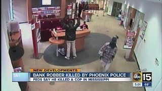 Bank robber killed by Phoenix police [upl. by Gower]