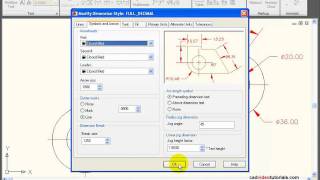 AutoCAD Tutorial  Applying NonLinear Dimensions [upl. by Leiser]