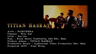 Titian Hasrat  Samudera Official MV [upl. by Araht874]