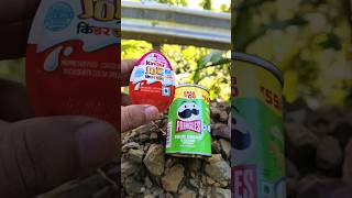 kinder Joy surprise and Pringles chipsshorts kinderjoy pringles [upl. by Bodrogi94]