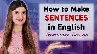 Grammar Lesson How to make Sentences in English Word Order in English [upl. by Kara-Lynn163]